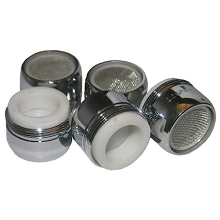 Larsen Supply Co 09-1017 0.93 Dual Thread Chrome Plated Brass Aerator, 5PK 658163